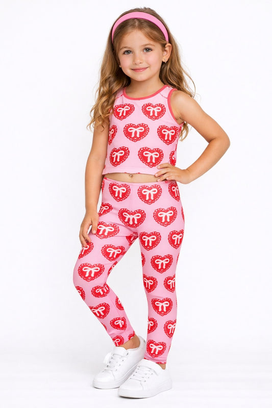 ❤️ Kids Valentine’s Red Jewelry Box Leggings ❤️