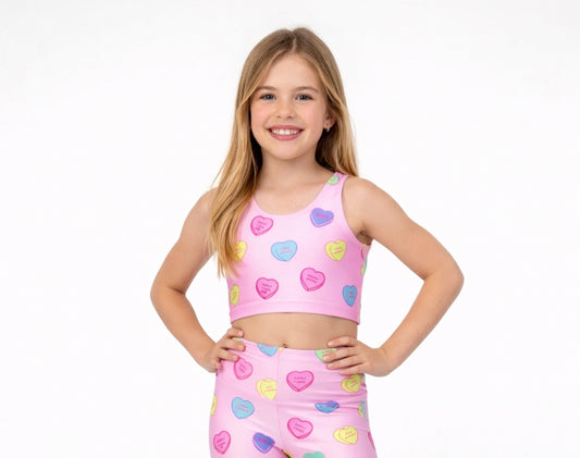 Kid's Valentine's Conversation Heart Top