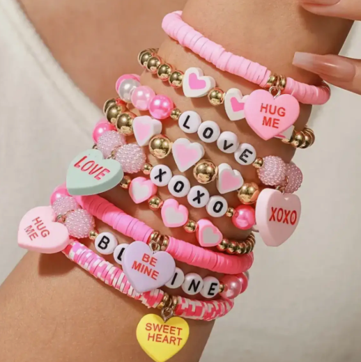 Valentines Xoxo Bracelet Sets