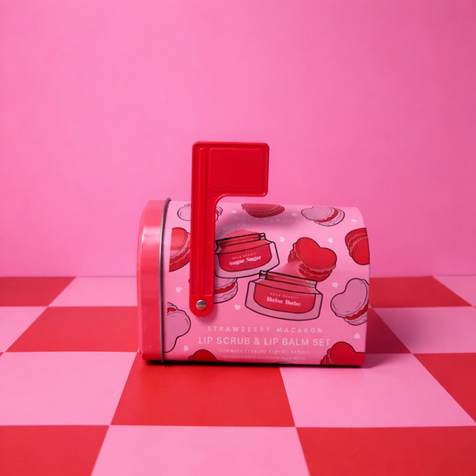 Strawberry Macaron Valentine's Day Lip Care Set