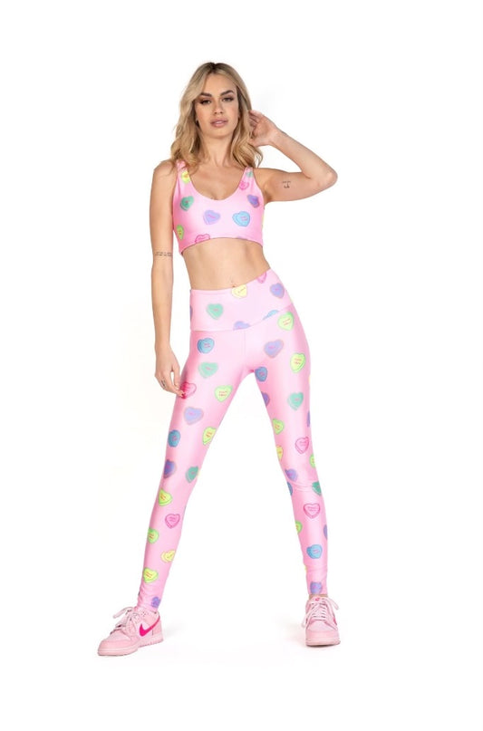 Valentine's Day Conversation Heart Leggings