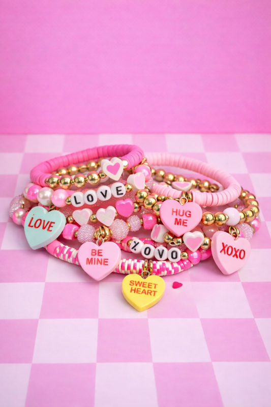 Valentines Xoxo Bracelet Sets